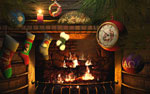 Fireside Christmas 3D Screensaver  Screenshot #1