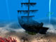 3D Underwater pirate ship